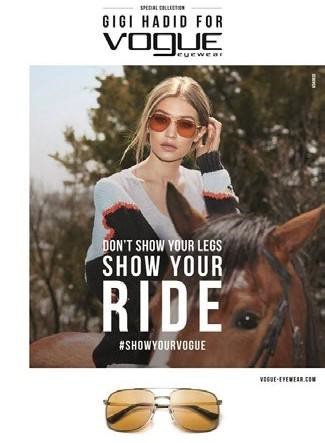 Η Vogue eyewear αποκαλύπτει τις V πλευρές της Gigi Hadid στη νέα της καμπάνια